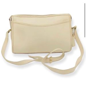 Vintage Coach Taylor Bone Ivory Leather Bag